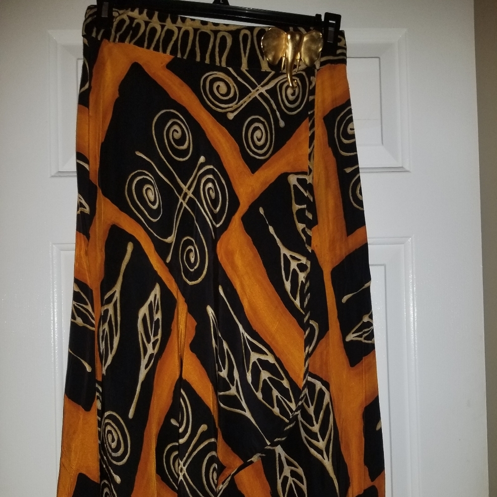 Vintage African Print Skirt